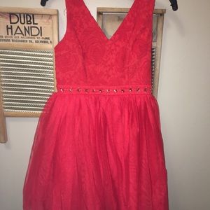 Red homecoming dress
